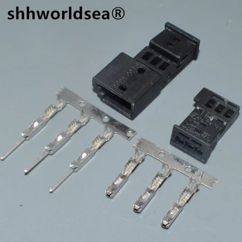  shhworldsea 3 Pin 1355600-9 1-1718346-1 Авто Твитер Штекер Авто Аудио Провод Розетка Для VW BMW