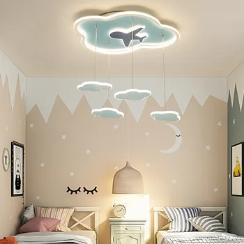  Простой современный потолочный светильник для главной спальни, творческая личность, облачное освещение, мальчик, девочка, детская комната, потолочный светильник