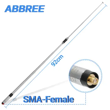  ABBREE AR-770 Телескопический разъем SMA-Female VHF UHF 144/430 МГц Двухдиапазонная антенна для рации Baofeng UV-5R UV-82 TYT