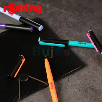  Rotring liner Fineliner Pens, 0,4 мм, Цветные ручки для письма и рисования, упаковка без пластика, набор из 10/4 цветов.
