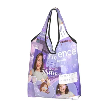  Custom Florence By Mills Сумка для покупок Женские портативные сумки для покупок в продуктовых магазинах большой емкости
