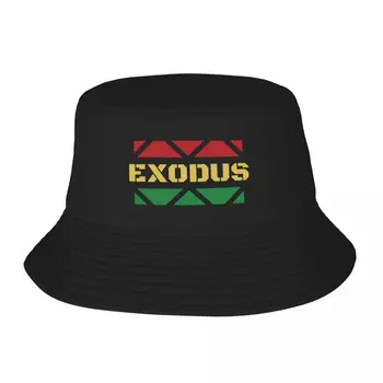  Новый логотип регги-группы Exodus Bucket Hat черные симпатичные мужские кепки женские