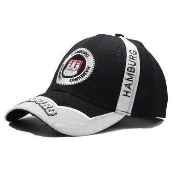  2017 Черная кепка Гамбург Письмо Вышивка Бейсболка Snapback Кепки Каскет Шляпы Приталенные Повседневные Шляпы Gorras Для мужчин Женщины Унисекс