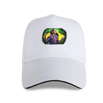  новая кепка шляпа Прибытие Роналдиньо Бразилия / Барса Принт Дизайн Бейсболка Мужчина Юмористическая Новинка Мальчик Девочка Одежда