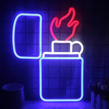   Более легкая неоновая вывеска с питанием от USB для декора комнаты, светодиодная неоновая лампа с регулируемой яркостью для игровой комнаты Man Cave Wall Art