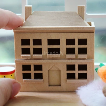   Миниатюрный кукольный домик в масштабе 1/12 Мини-домик для OB11 BJD Аксессуары для куклы Игрушка