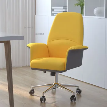   Light Роскошные скандинавские офисные вращающиеся стулья Домашняя спинка Компьютерное кресло Простое раздвижное кресло для инвалидной коляски Мебель для спальни Игровой стул