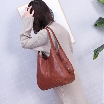   Винтажные кожаные роскошные сумки Женские сумки Дизайнерские сумки Известные женские сумки Большие сумки большой емкости для женщин Sac A Main