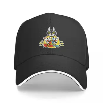  Новый Cuphead и Mugman с дьяволом Бейсболка День рождения Защита от ультрафиолета Солнечная шляпа пляжная шляпа Шляпа для мужчин Женская