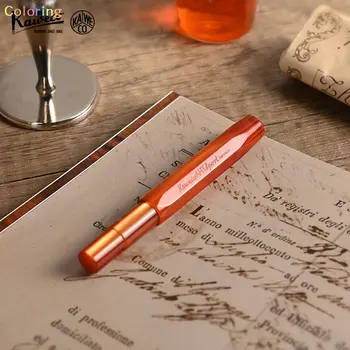  Перьевая ручка KAWECO Art Sport, красочный янтарно-оранжевый, отборный акрил, сделанный в Италии, чистый и прозрачный, ностальгический и ретро