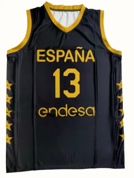  Camiseta Seleccion Espana 2023-2024 Centenario 13 RODRIGUEZ баскетбольная майка с любым именем и номером