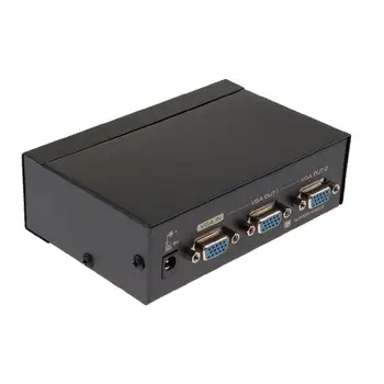  VGA Разветвитель 2 порта Распределение видео SVGA на 2 монитора Копирование сигнала