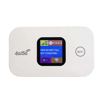  4G LTE Mini Наружная точка доступа Слот для SIM-карты Беспроводной маршрутизатор 2100 мАч Портативное сетевое устройство точки доступа Цветной светодиодный дисплей