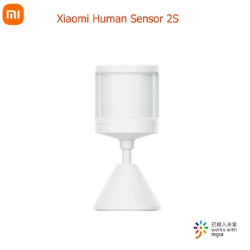  Xiaomi Mijia Умный датчик человеческого тела 2S Высокая чувствительность Обнаружение яркости Датчик движения Интеллектуальное устройство Связь Умный дом