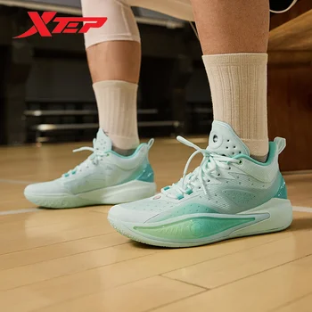  Xtep Fengmang 1.0 Баскетбольная обувь для мужчин 2024 Spring Professional Rebound Мужская спортивная обувь Кроссовки Mid-Top 876119120013