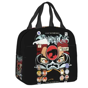   Мультфильм Аниме Thundercats Термоизолированная сумка для ланча Женщины HiMan Cheetara Ланч Бокс для работы Школьные путешествия Еда Большие сумки