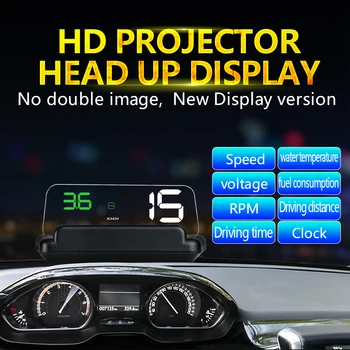  C5 Auto HUD GPs OBD2 Проекционный дисплей Автомобильный проектор Спидометр C500 Навигационная система Охранная сигнализация Автомобильные электронные аксессуары