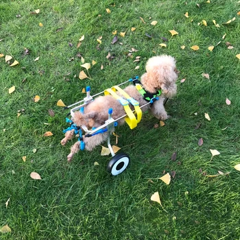  Алюминиевая прогулочная тележка Скутер Домашнее животное Собака Инвалидная коляска для собак Задние ноги