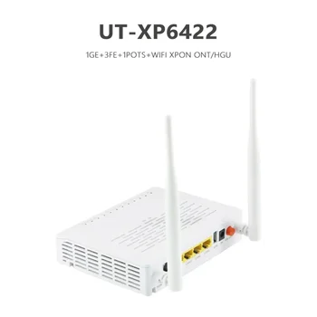  Горячая распродажа Волоконно-оптический ONU XPON 1GE+3FE+1POTS+2.4g Wi-Fi Английская прошивка FTTH Беспроводной маршрутизатор Модем XPON ONT, бесплатная доставка