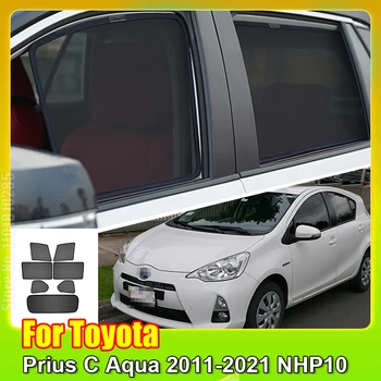  Для Toyota Prius C Aqua 2011-2021 NHP10 Автомобильный Солнцезащитный Козырек Передний Ветровое Стекло Задняя Боковая Шторка Солнцезащитный козырек