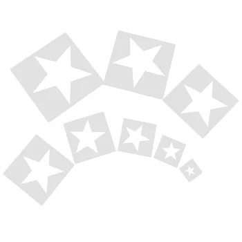  8 шт. Звездные шаблоны DIY Полые шаблоны для рисования Трафареты для ремесел Скрапбукинг