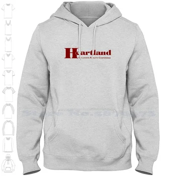  Heartland Collegiate Athletic Conference Logo Модная толстовка с капюшоном Высококачественная графика 100% хлопок толстовки