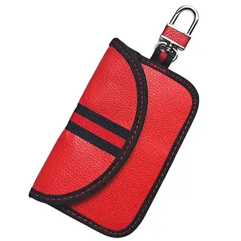   Автомобильные ключи Брелок ЭМИ Защита 2 кармана Компактная сумка для автомобильных ключей RFID Автомобильная сумка RFID Авто сумка Компактный карман для автомобильных ключей