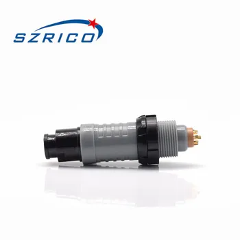  SZRICO M17 Черный пластиковый корпус Гнездо с двойной гайкой Оболочка IP50 Водонепроницаемый 2 3 4 5 6 7-контактный разъем 2P Socket Plug Connector