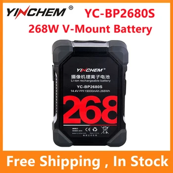  YinChem ROLUX YC-BP2680S литиевая батарея USB-порт порт D-TAP 268 Вт V-Mount Plate Батарея для SLR Фотография Заполняющий свет