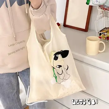  1 шт. Мультяшная складная сумка для покупок Многоразовая экологичная сумка Ручное плечо Продуктовые сумки Сумки для хранения Сумки для супермаркета
