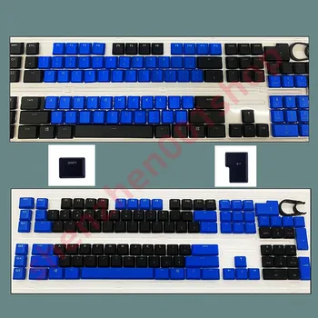  Полный набор 109 шт. + 2 шт. Колпачки для ключей для Logitech G813 G913 G815 G915 US UK Version Синий и черный цвета сочетаются друг с другом