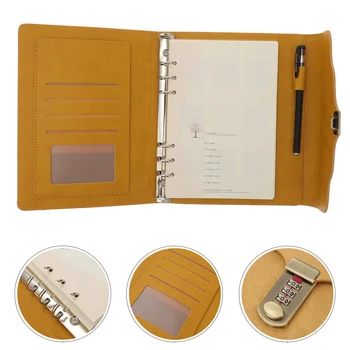  Блокнот для ежедневного планирования Блокнот Личный секрет Запирающий дневник PU Memo A5 Журнал с тремя паролями с офисным захватом
