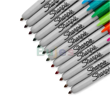  Выдвижные перманентные маркеры серии Sharpie 32700, острие 1-2 мм, черный, красный, синий, перманентные чернильные метки