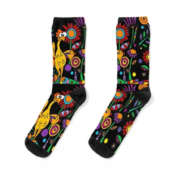  Забавная резиновая курица в цветнике Носки лодыжки свободные носки для девочек мужские