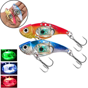  Drop Подводная форма глаза, привлекающая рыбу для ночной рыбалки Используйте 100 часов света Рыболовная приманка Многоцветная светодиодная вспышка Приманка