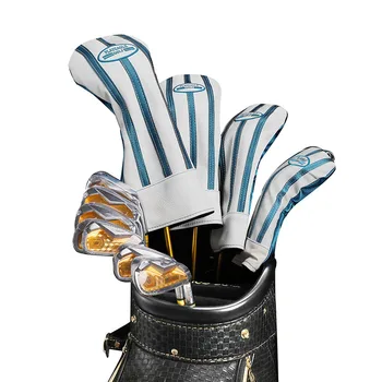  Новый стиль Big Stripes Golf Headcover Set для водителя 460CC Fairway # 3 # 5 Hybrid #UT Woods Cover Protect Golf Headcover Подарки для гольфа