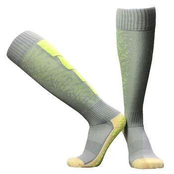  2023 Новые длинные футбольные носки Нескользящие 2019 Хлопковые мужские футбольные носки для взрослых Тренировки Футбол Спорт Шоссет Компрессионный Протектор