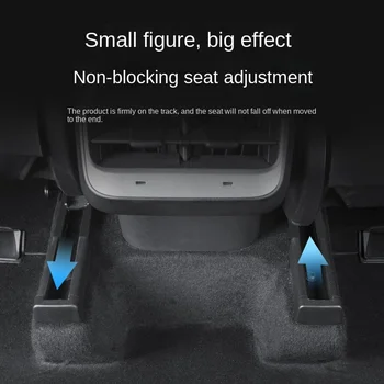   для Tesla Model 3 Model Y 2022 Скользящая рейка для заднего сиденья Мягкая резиновая заглушка Защита Аксессуары для функций интерьера автомобиля для Tesla