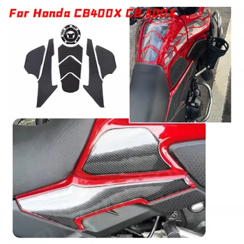  Для Honda CB400X CB 500X 2019-22 3M Матовый мотоцикл Топливный бак Наклейка Газ Боковая защита Наклейка Аксессуар Водонепроницаемый
