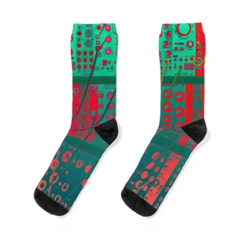  Modular Eurorack Synth Patch Color Socks подарок мужской зимний тепловой мужской носок женские