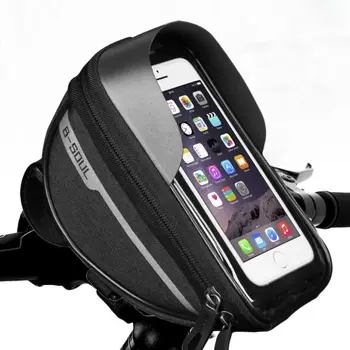  Велосипедная сумка 1L Рама Передняя верхняя трубчатая велосипедная сумка Руль MTB Сенсорный экран Велосипедная сумка Держатель для телефона Аксессуары для велосипедов