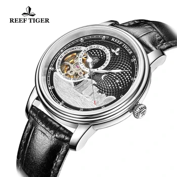  Reef Tiger / RT Ведущий бренд Дизайнер Механические Часы Женщины Мужчины Унисекс Сапфировое Стекло Автоматические Часы Унисекс Модные Часы