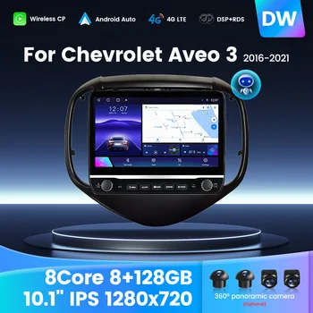  Для Chevrolet Aveo 3 2016 - 2023 10,1-дюймовый автомобиль Multmedia GPS-навигация Радио Intelli-gent Поддержка экрана Функция разделения экрана