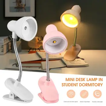  Mini LED Clamp Lamp Закладки с питанием от батареи Портативный свет для чтения Прикроватная тумбочка Прикроватная тумбочка Декоративная книга Дети на ночь