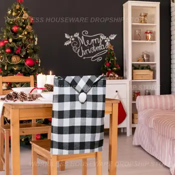  Рождественский сезон Новые украшения для дома Рождественские украшения Чехол для стула Счастливого Рождества Шаблон Однотонный Современный Стиль