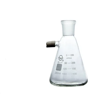  100 мл 250 мл 500 млБоросиликатное стекло Вакуумная шлифовальная фильтрация рта Всасывающая колба Лабораторная фильтрующая бутылка